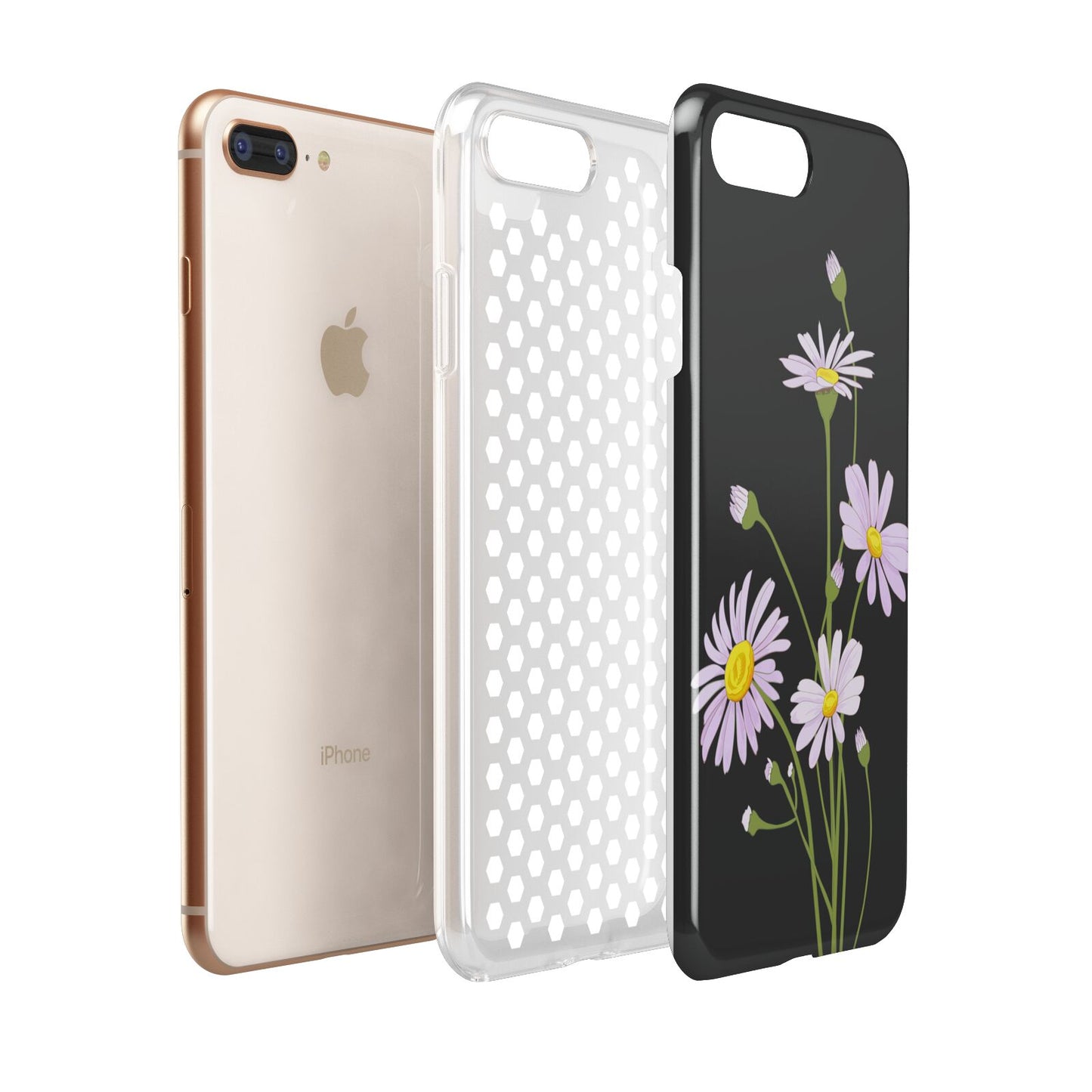 Wild Daisies Apple iPhone 7 8 Plus 3D Tough Case Expanded View
