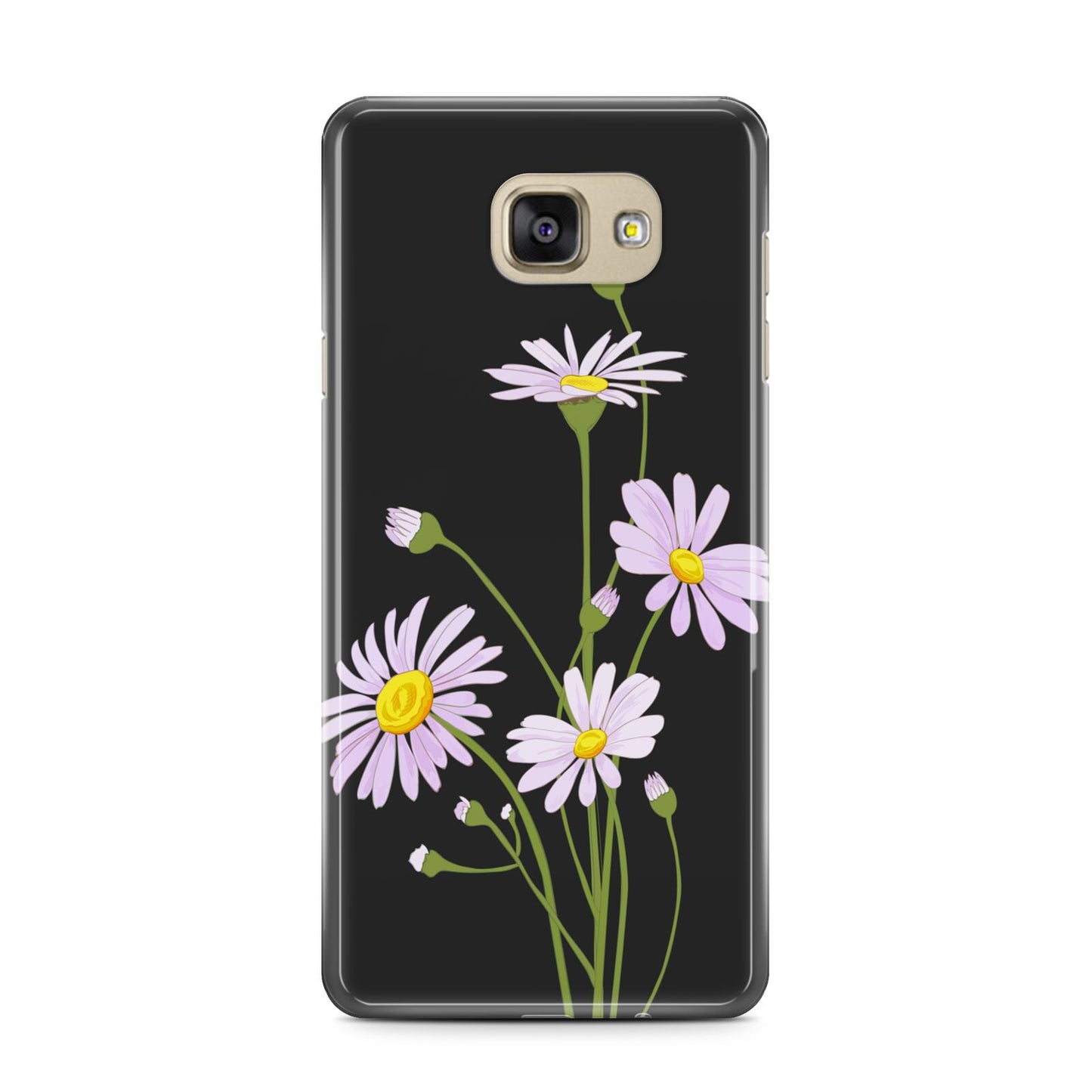 Wild Daisies Samsung Galaxy A7 2016 Case on gold phone