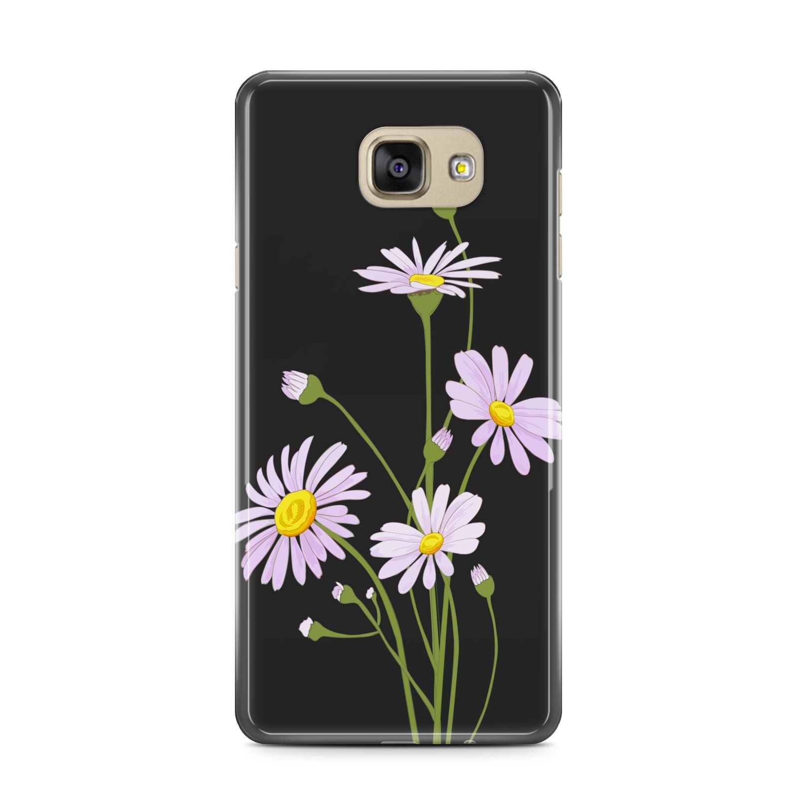 Wild Daisies Samsung Galaxy A7 2016 Case on gold phone