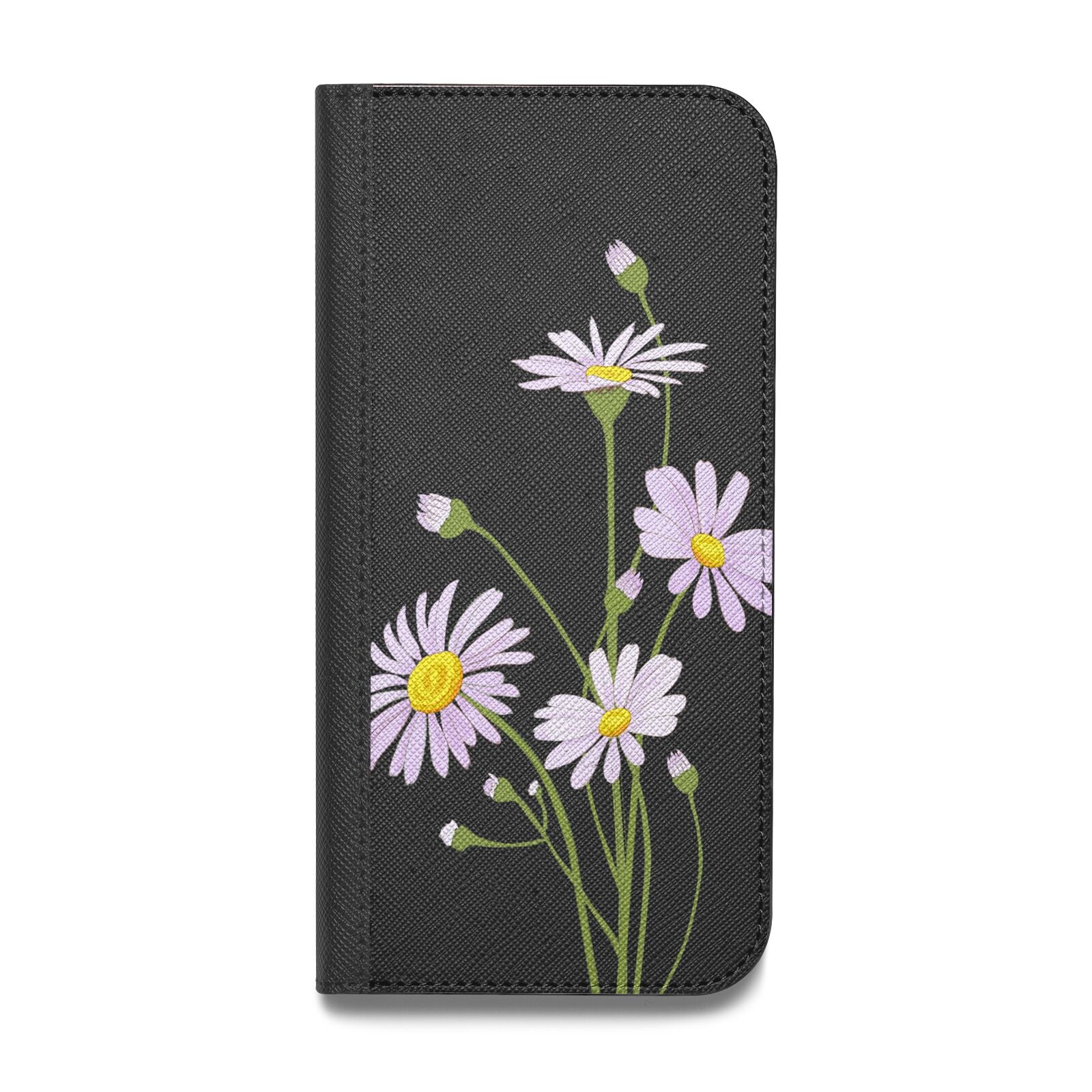 Wild Daisies Vegan Leather Flip iPhone Case