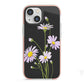 Wild Daisies iPhone 13 Mini TPU Impact Case with Pink Edges