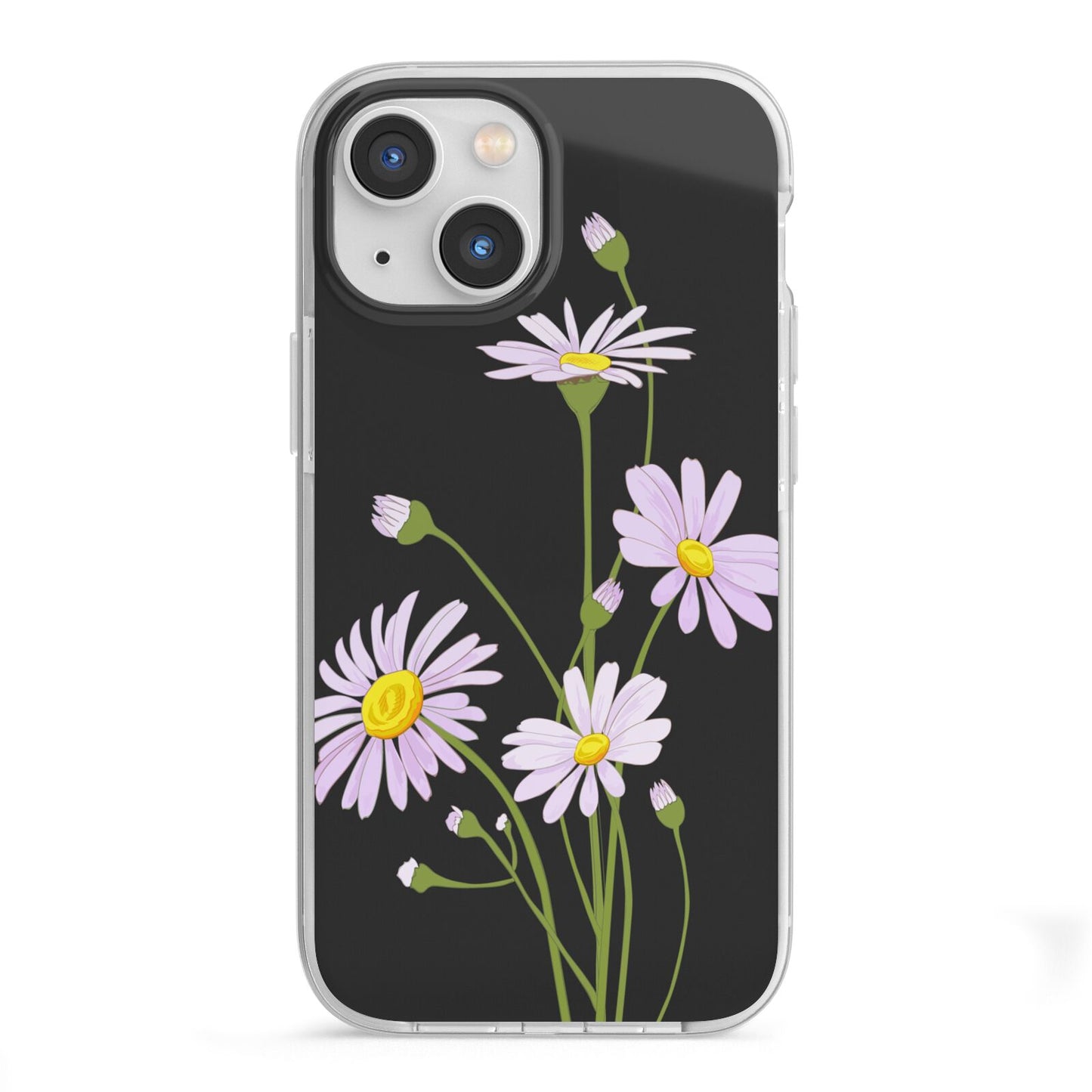 Wild Daisies iPhone 13 Mini TPU Impact Case with White Edges
