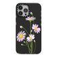 Wild Daisies iPhone 13 Pro Max Black Impact Case on Silver phone