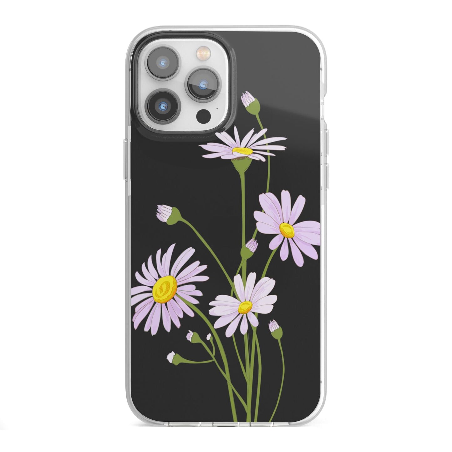 Wild Daisies iPhone 13 Pro Max TPU Impact Case with White Edges