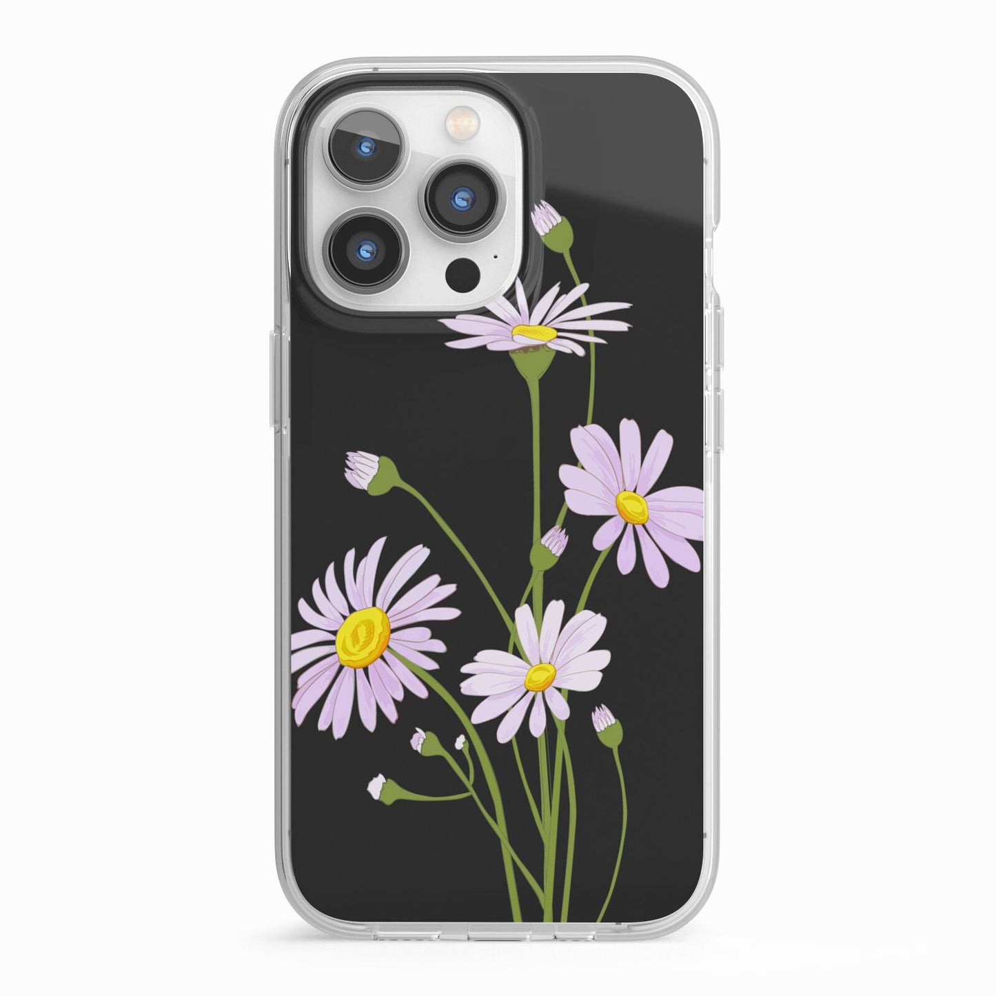 Wild Daisies iPhone 13 Pro TPU Impact Case with White Edges