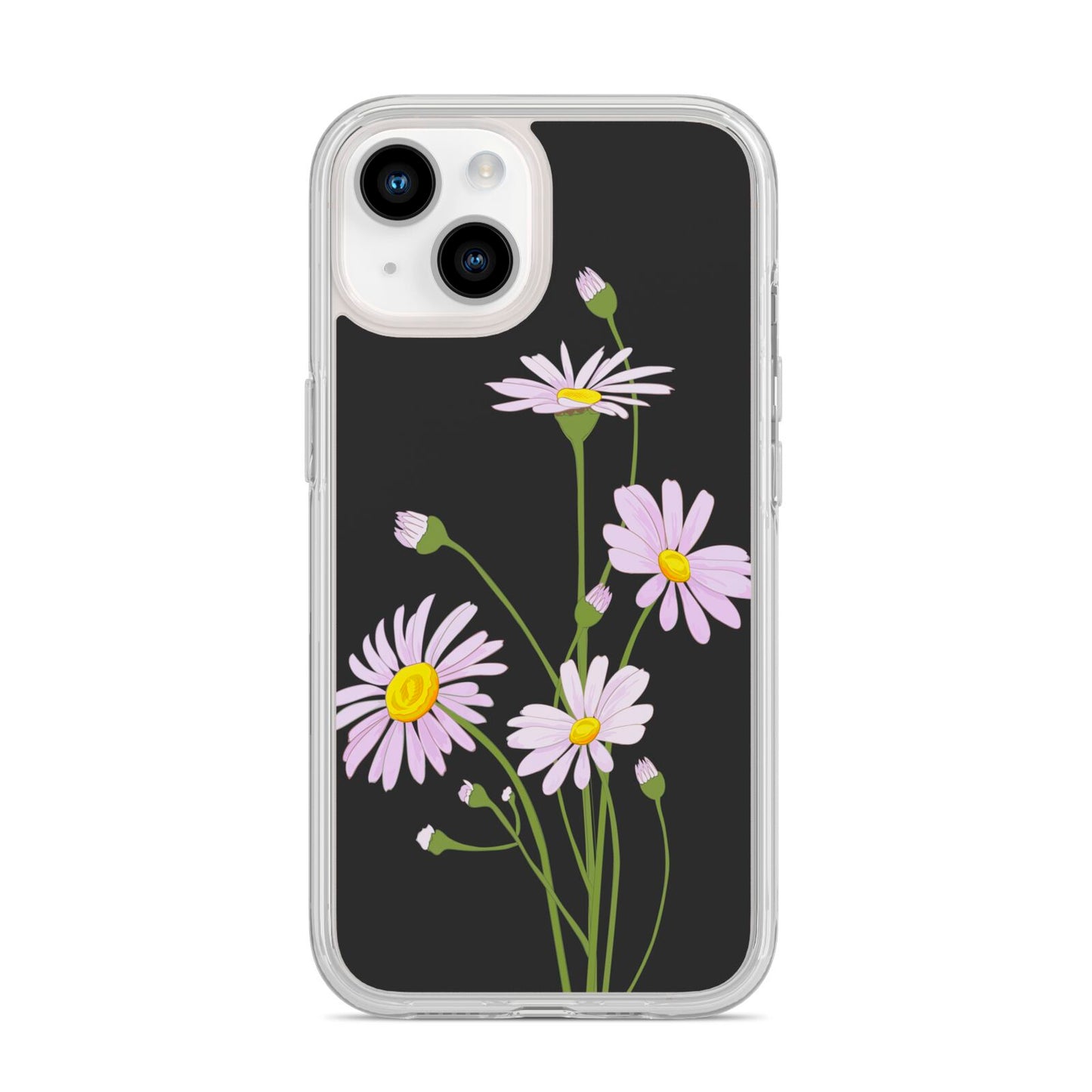 Wild Daisies iPhone 14 Clear Tough Case Starlight