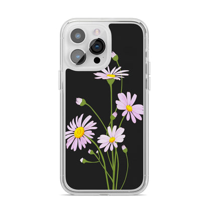 Wild Daisies iPhone 14 Pro Max Clear Tough Case Silver