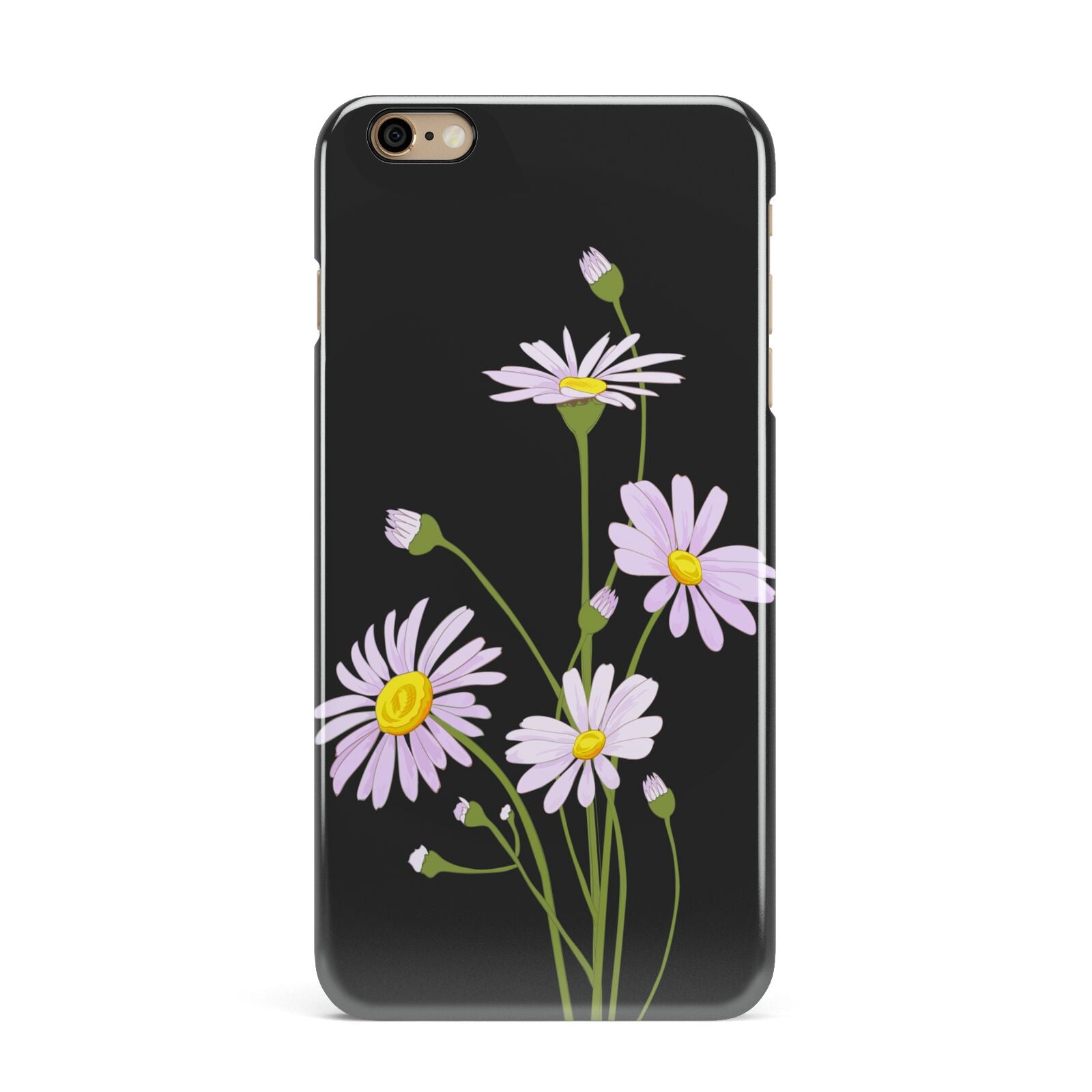 Wild Daisies iPhone 6 Plus 3D Snap Case on Gold Phone