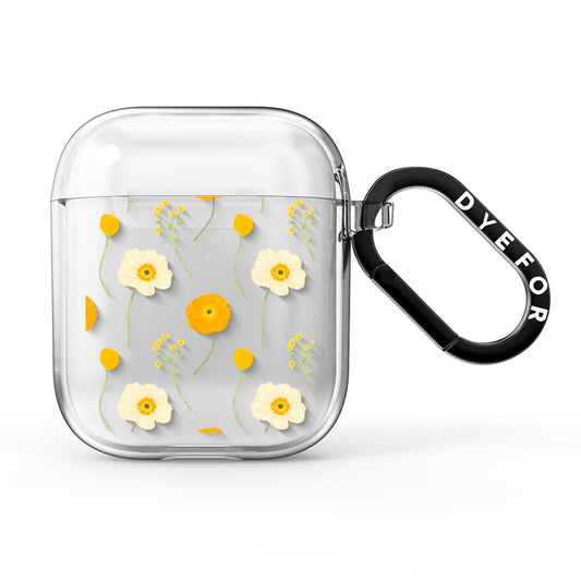 Wild Floral AirPods Clear Case