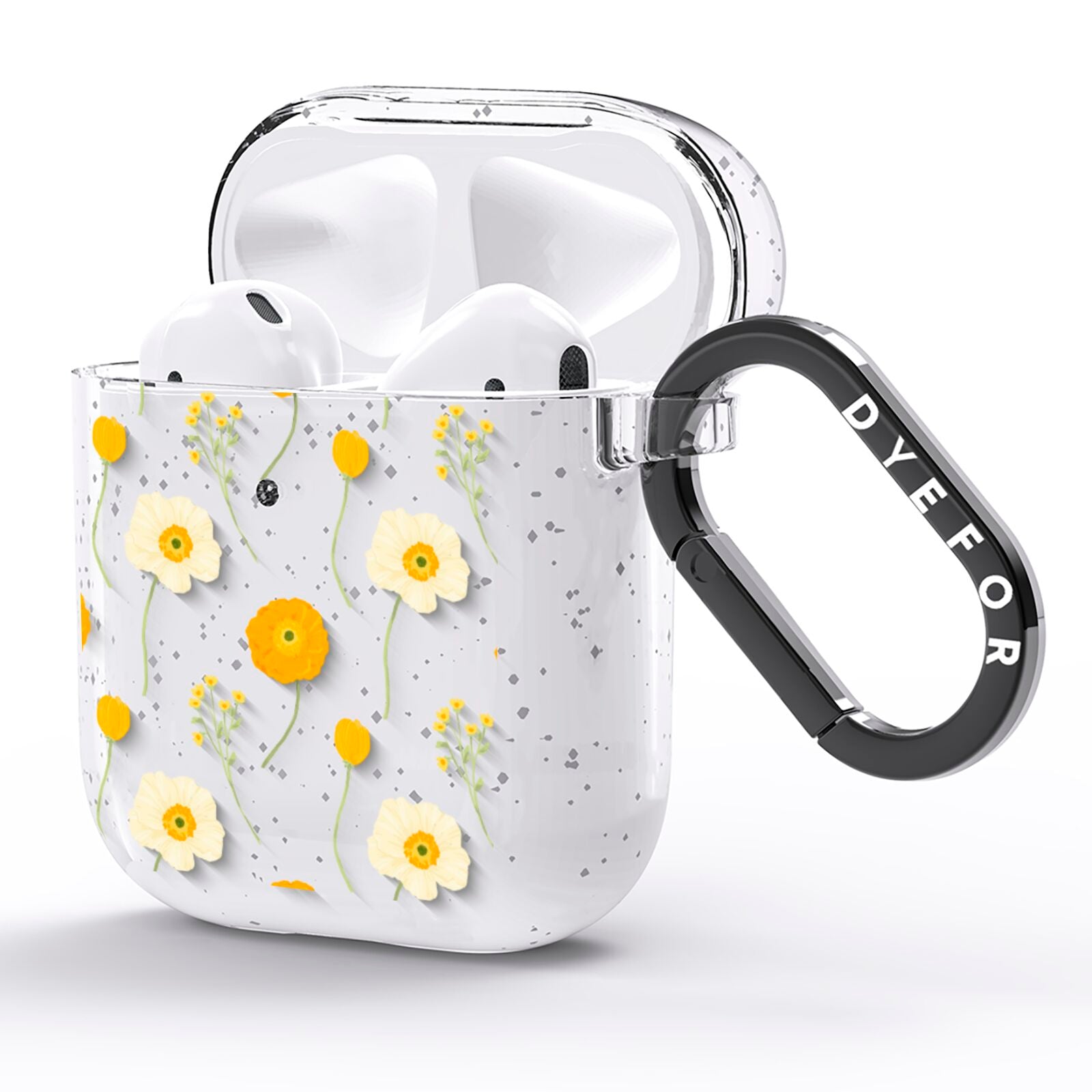 Wild Floral AirPods Glitter Case Side Image