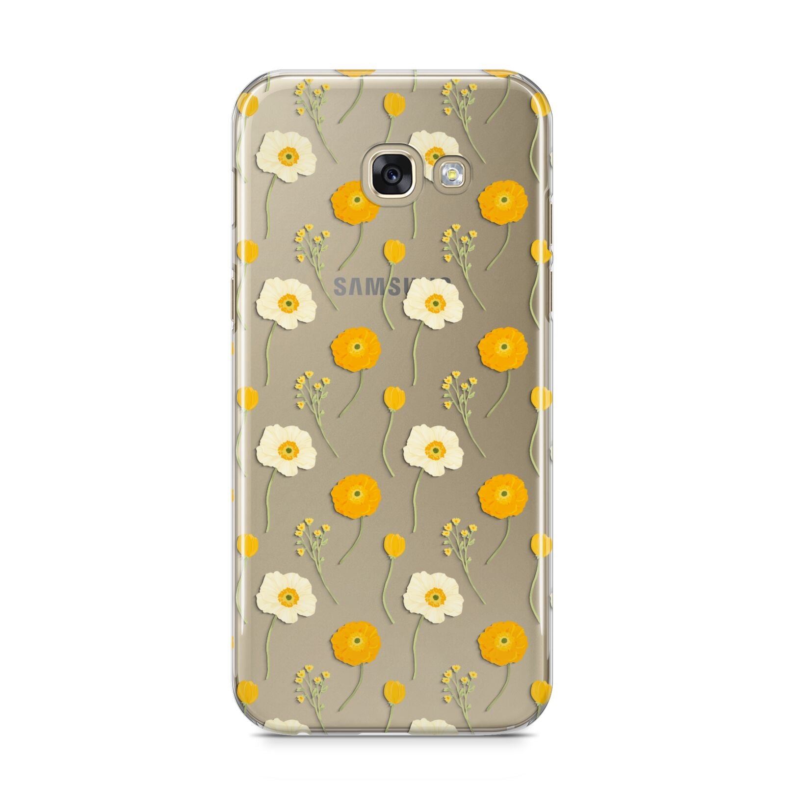 Wild Floral Samsung Galaxy A5 2017 Case on gold phone
