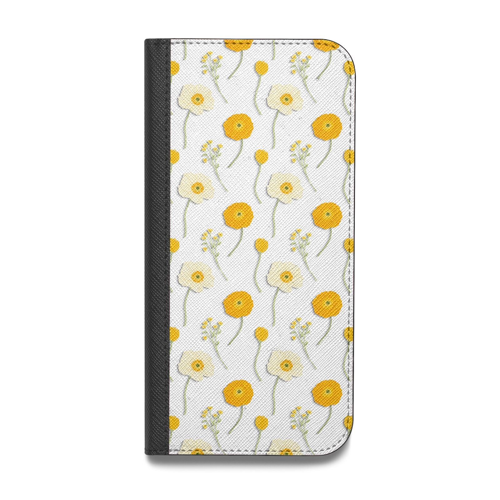 Wild Floral Vegan Leather Flip Samsung Case
