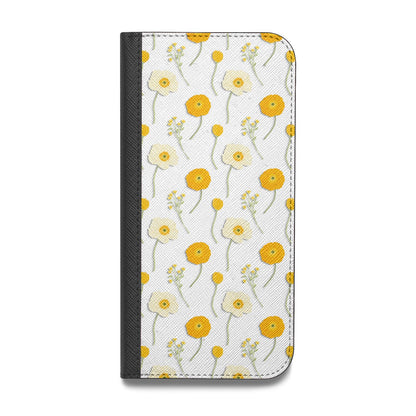 Wild Floral Vegan Leather Flip iPhone Case