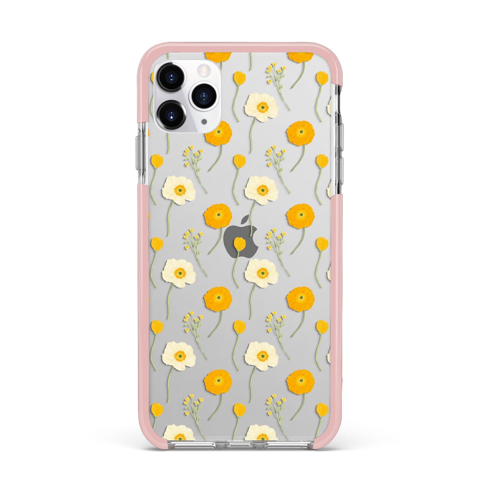 Wild Floral iPhone 11 Pro Max Impact Pink Edge Case
