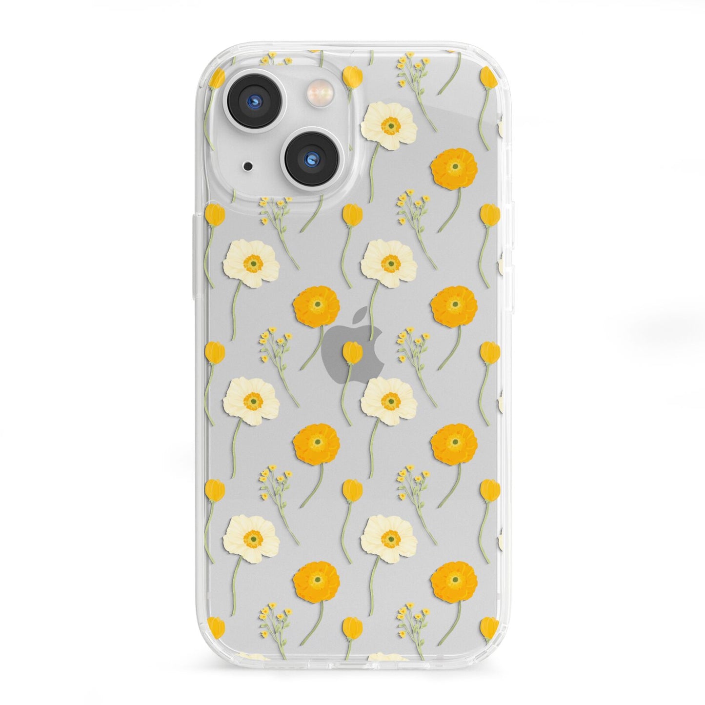 Wild Floral iPhone 13 Mini Clear Bumper Case