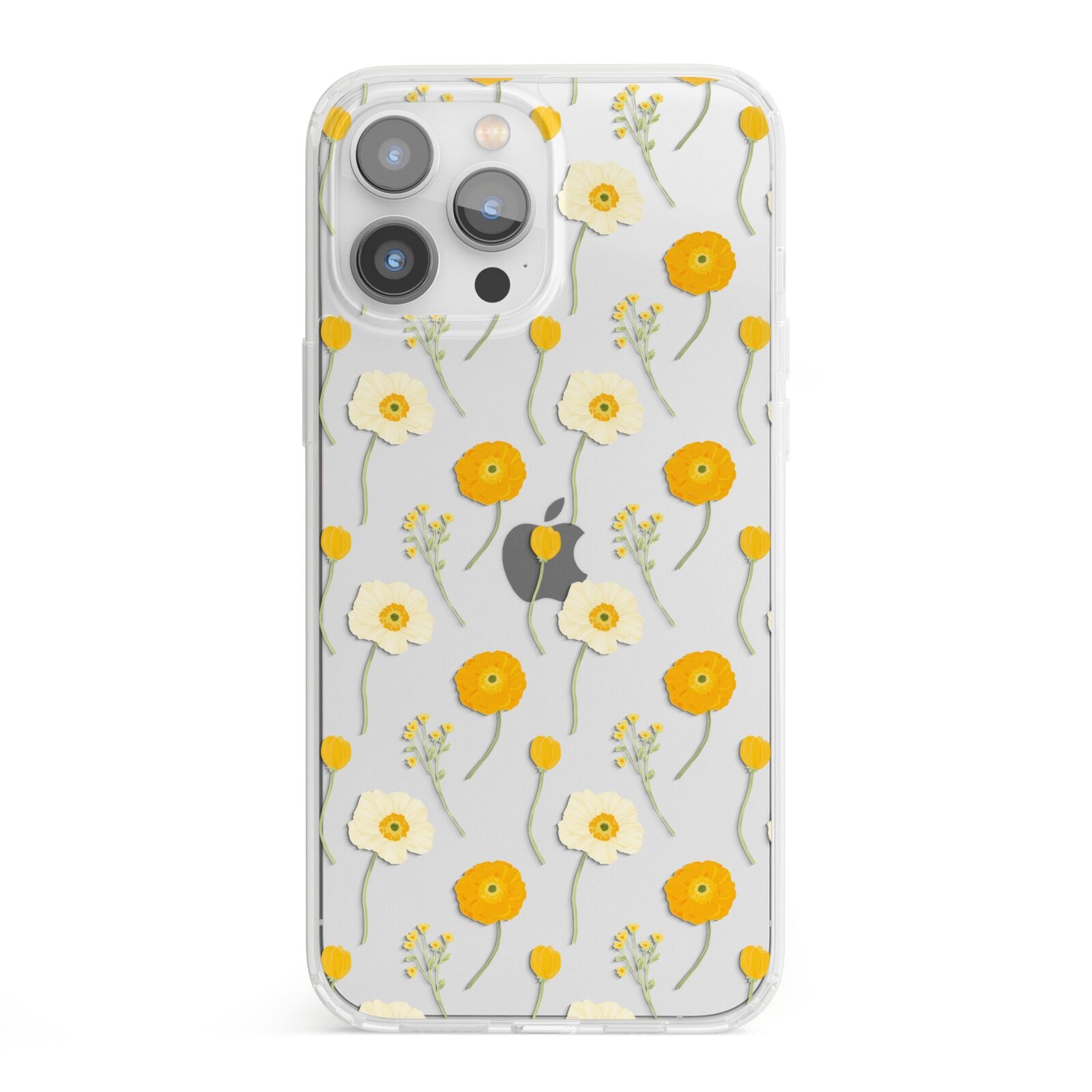 Wild Floral iPhone 13 Pro Max Clear Bumper Case