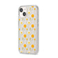 Wild Floral iPhone 14 Clear Tough Case Starlight Angled Image
