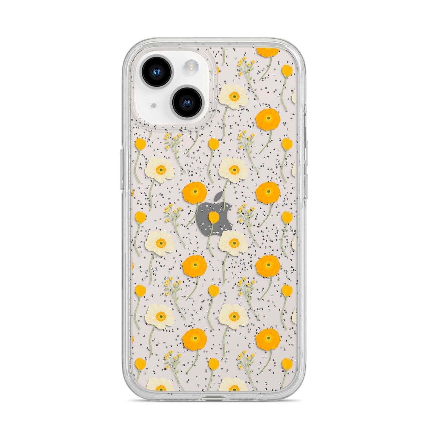 Wild Floral iPhone 14 Glitter Tough Case Starlight