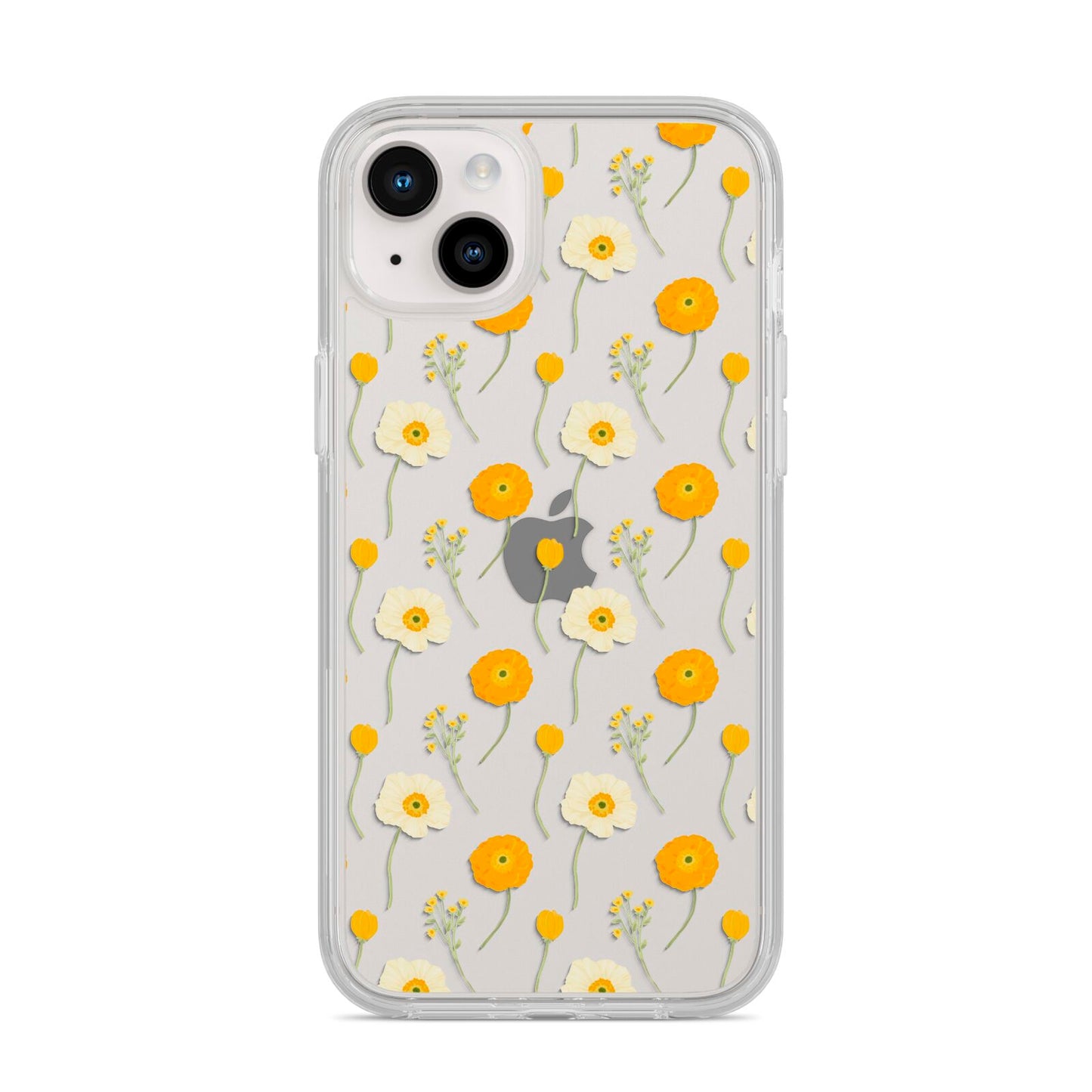 Wild Floral iPhone 14 Plus Clear Tough Case Starlight