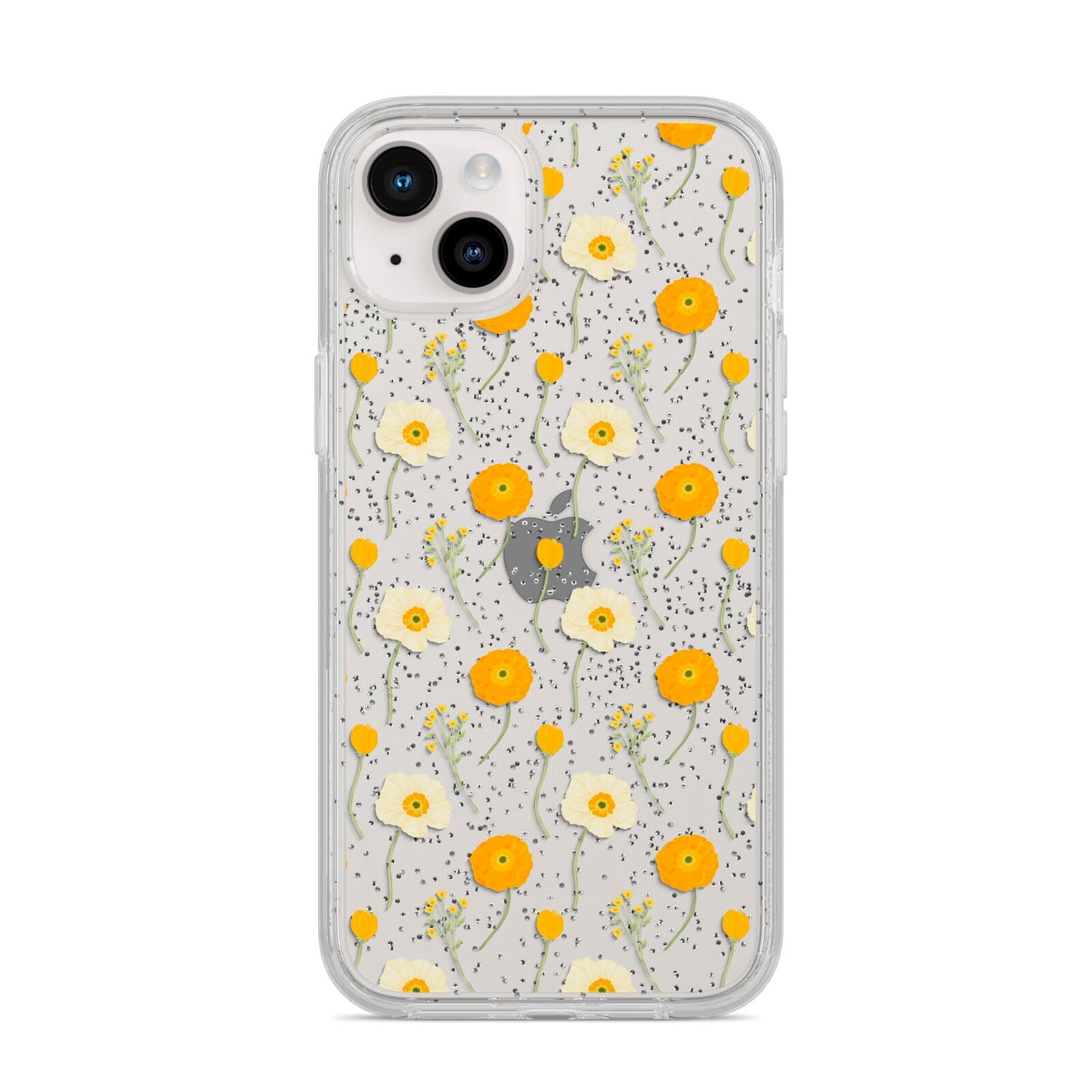 Wild Floral iPhone 14 Plus Glitter Tough Case Starlight