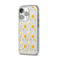 Wild Floral iPhone 14 Pro Glitter Tough Case Silver Angled Image