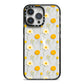 Wild Floral iPhone 14 Pro Max Black Impact Case on Silver phone