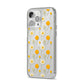 Wild Floral iPhone 14 Pro Max Clear Tough Case Silver Angled Image