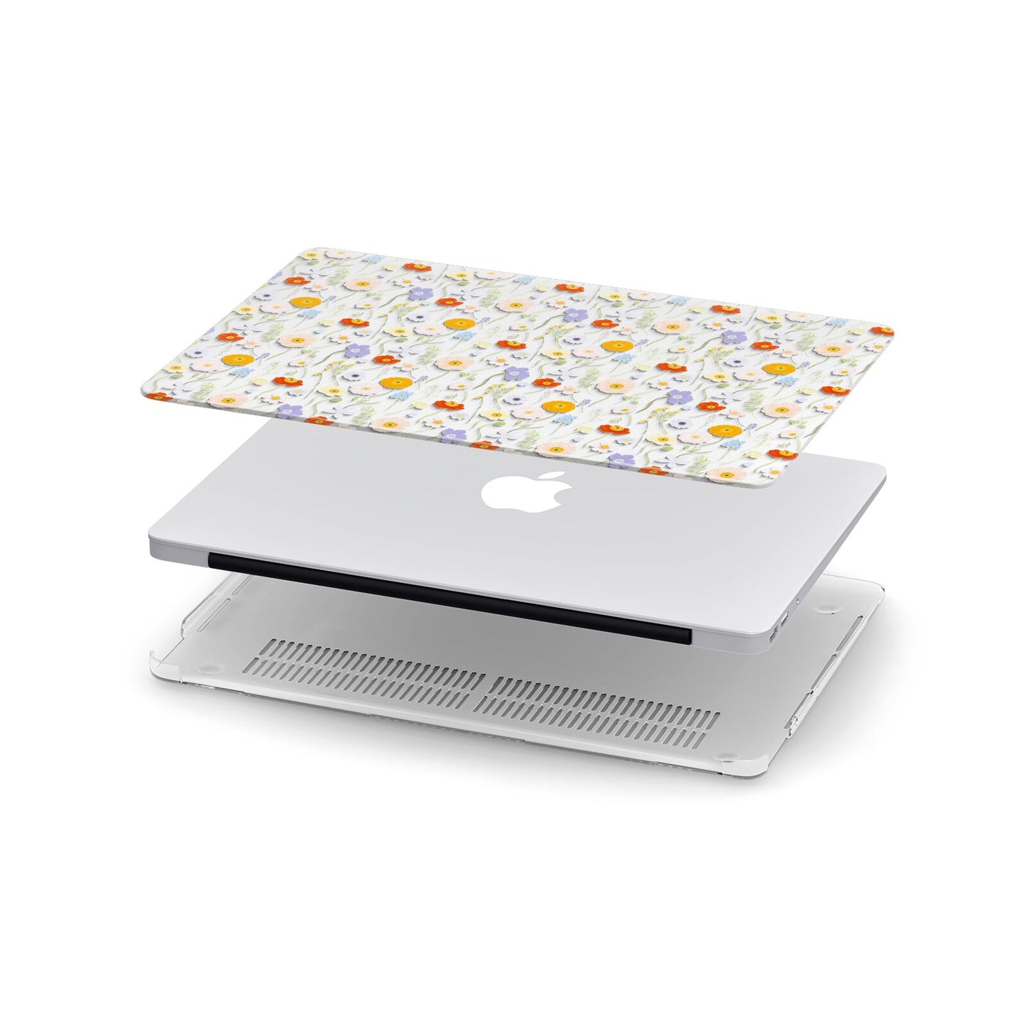 Wild Flower Apple MacBook Case in Detail