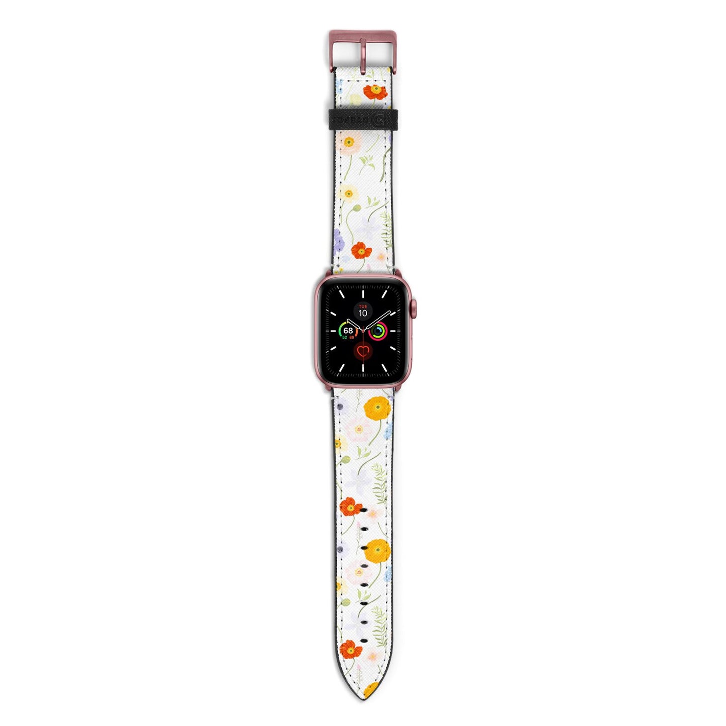 Wild Flower Apple Watch Strap with Rose Gold Hardware