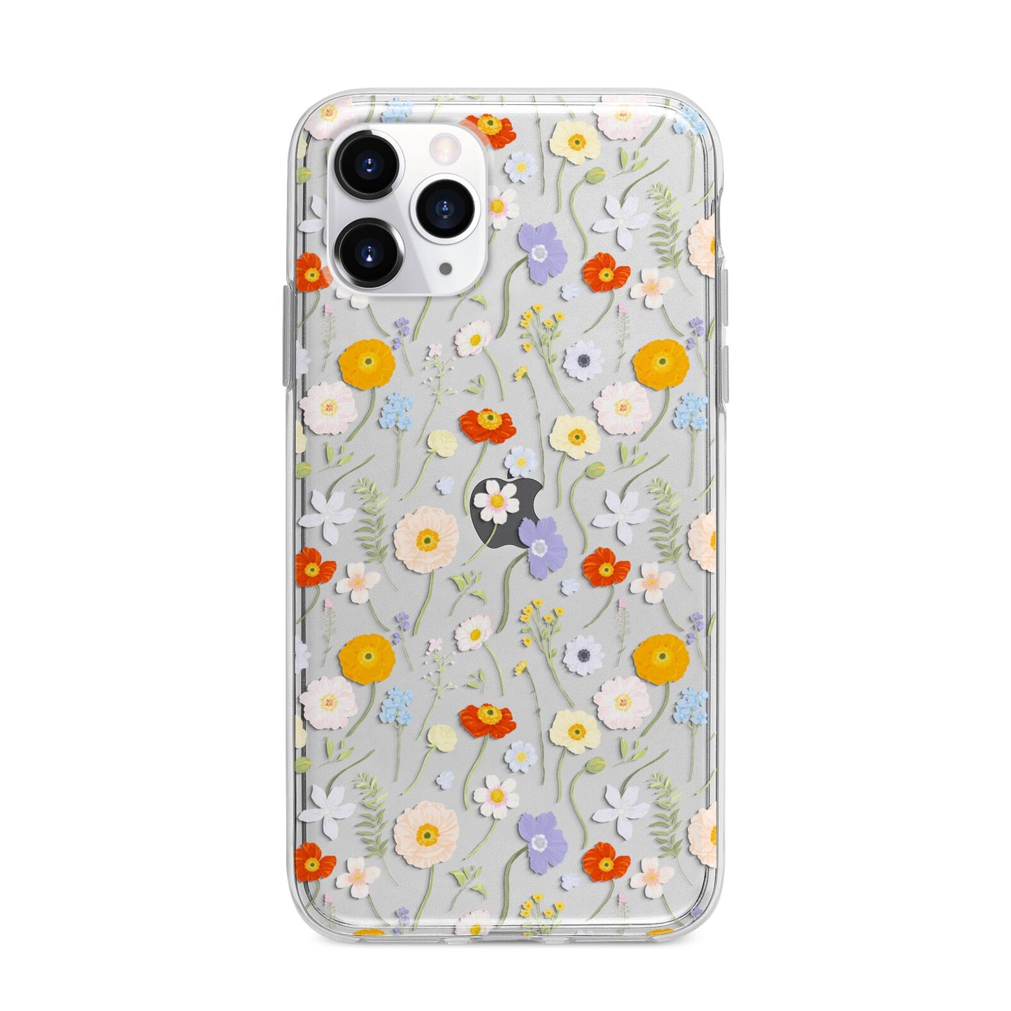 Wild Flower Apple iPhone 11 Pro in Silver with Bumper Case