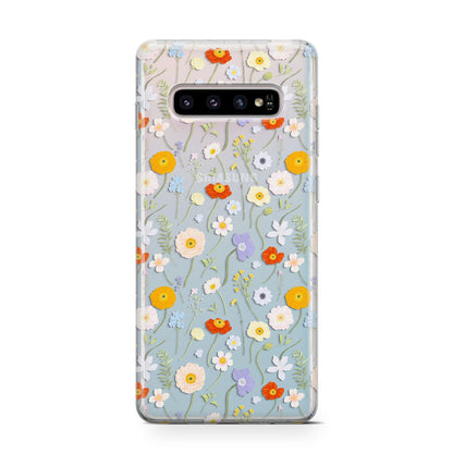 Wild Flower Samsung Galaxy S10 Case