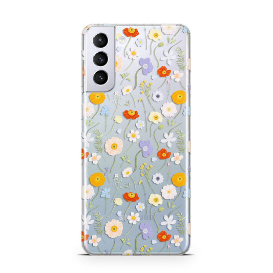 Wild Flower Samsung S21 Plus Phone Case