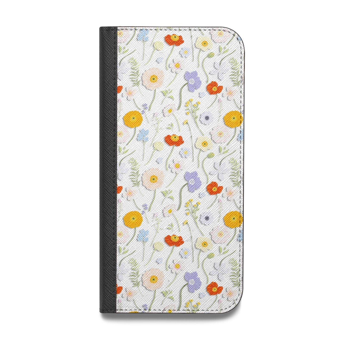 Wild Flower Vegan Leather Flip Samsung Case