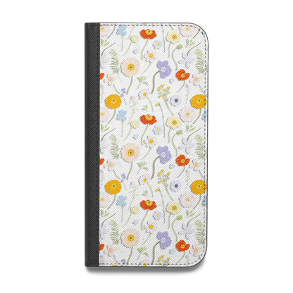 Wild Flower Vegan Leather Flip Samsung Case
