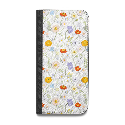 Wild Flower Vegan Leather Flip Samsung Case
