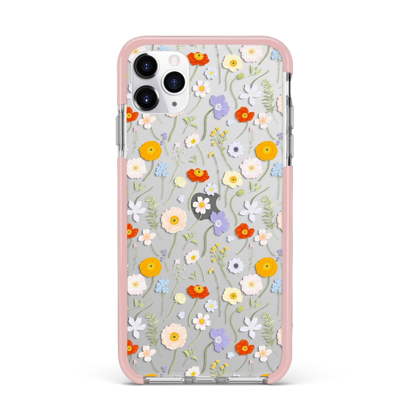 Wild Flower iPhone 11 Pro Max Impact Pink Edge Case