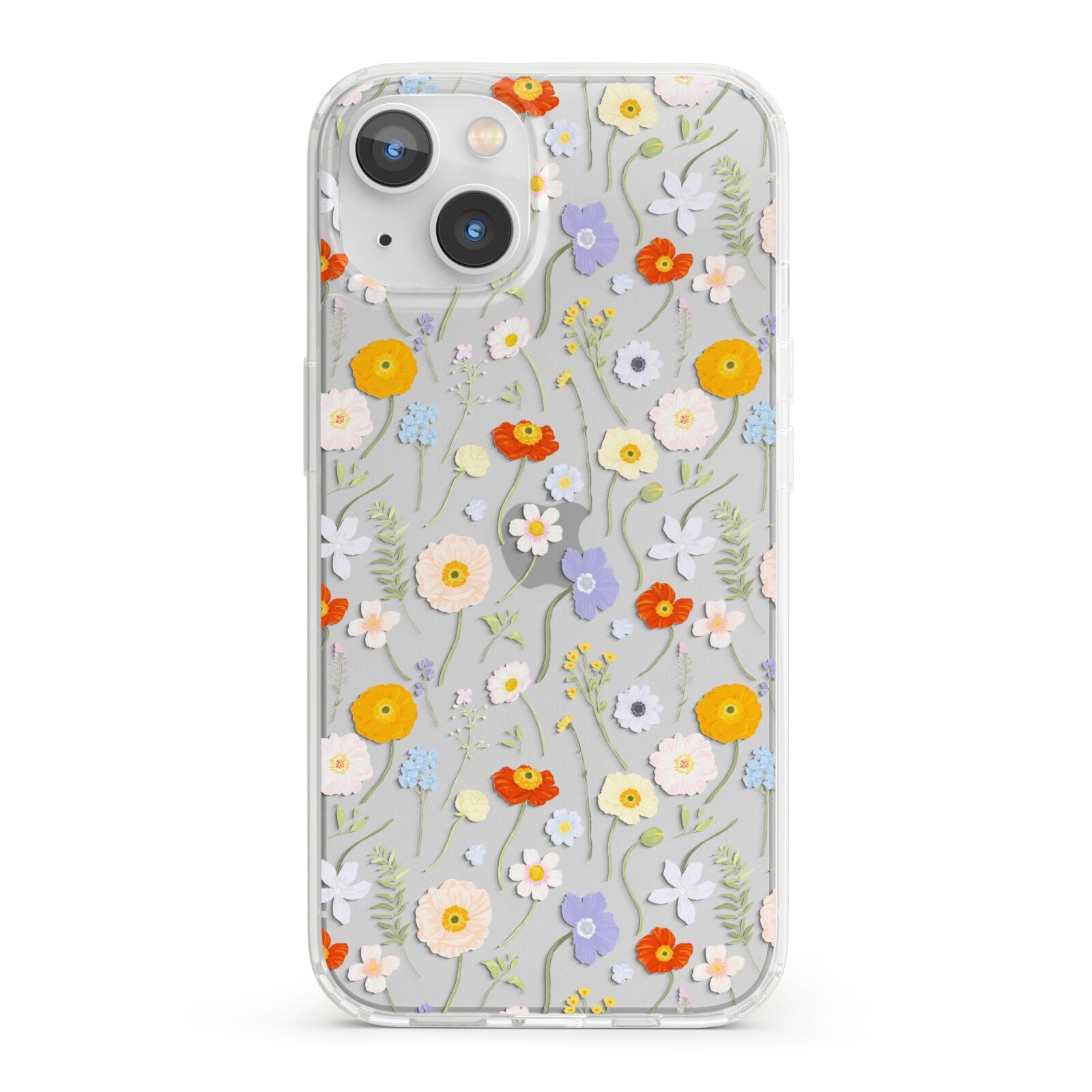 Wild Flower iPhone 13 Clear Bumper Case
