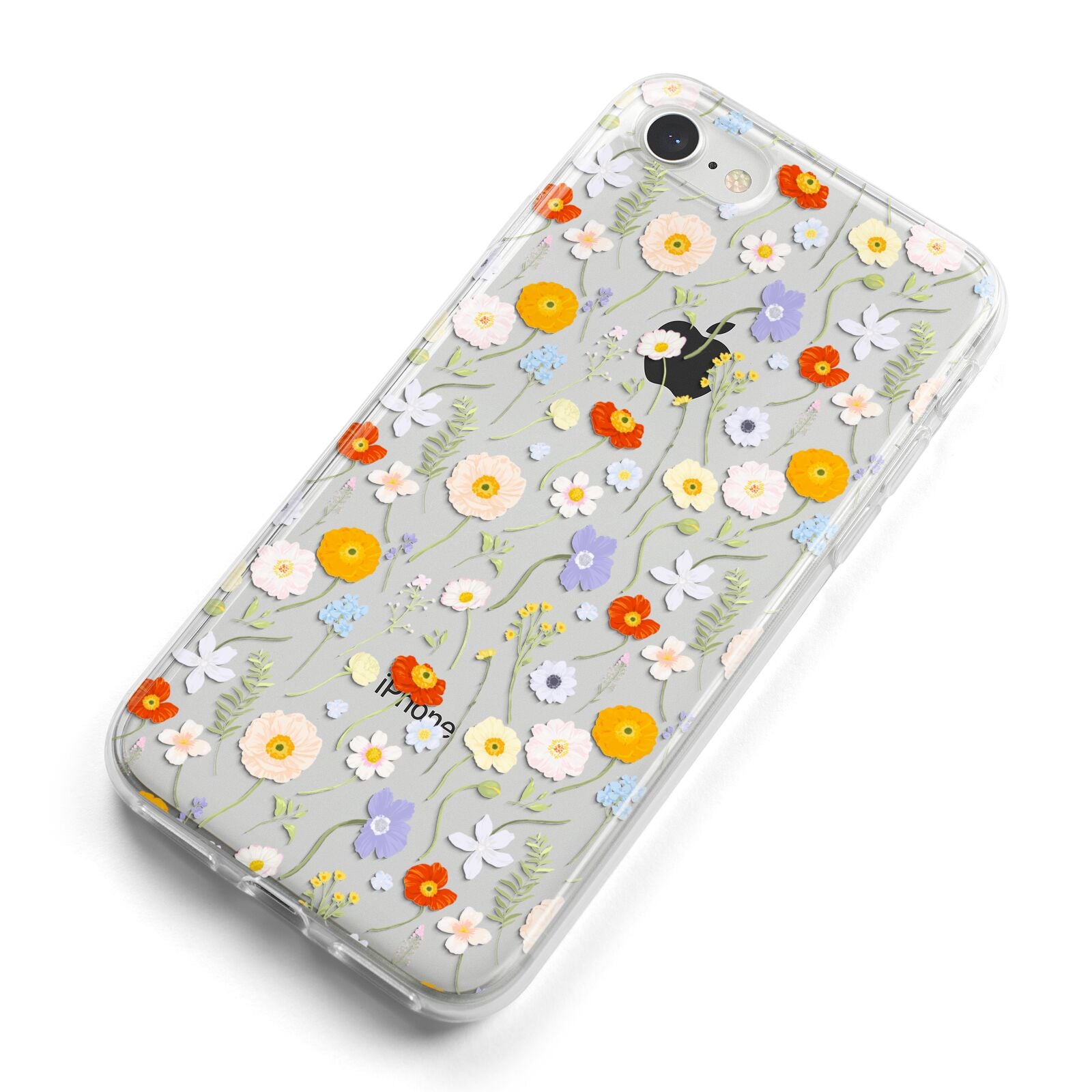 Wild Flower iPhone 8 Bumper Case on Silver iPhone Alternative Image