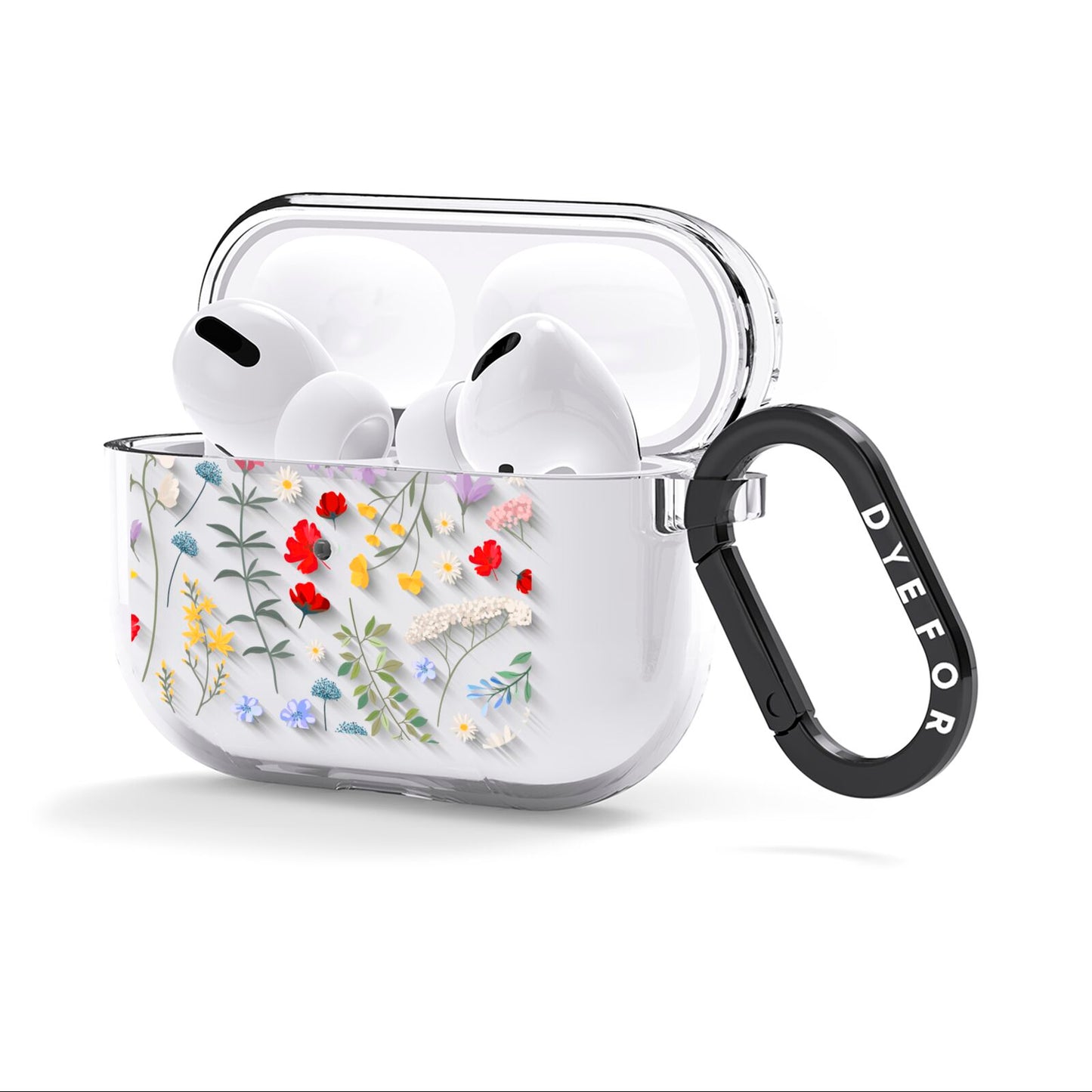 Wild Flowers AirPods Clear Case 3rd Gen Side Image