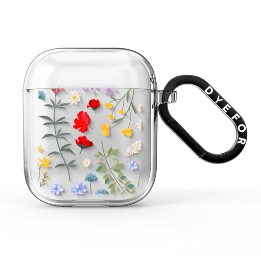 Wild Flowers AirPods Clear Case