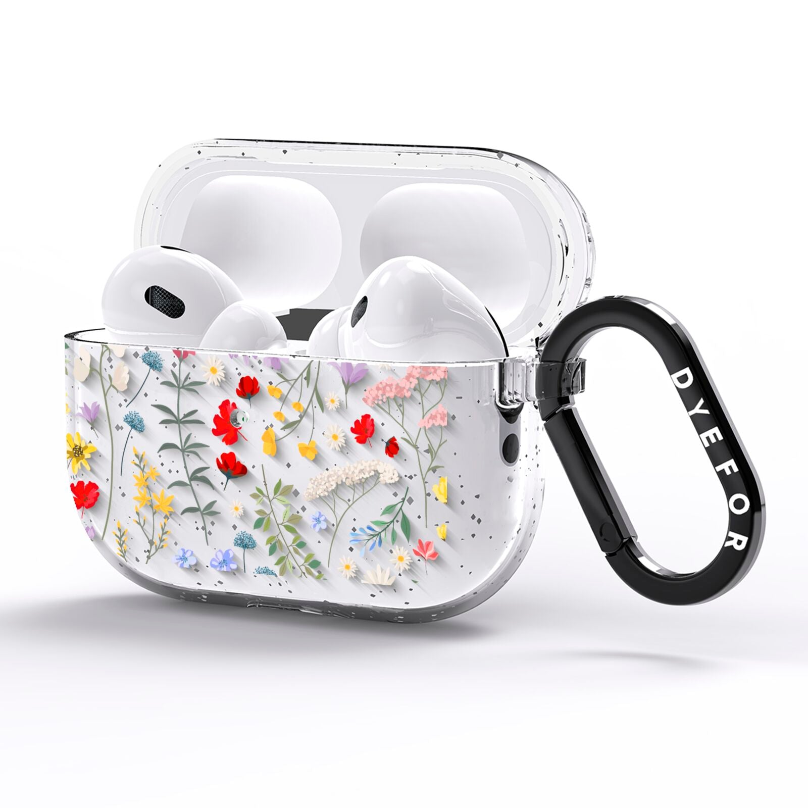 Wild Flowers AirPods Pro Glitter Case Side Image