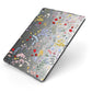 Wild Flowers Apple iPad Case on Grey iPad Side View