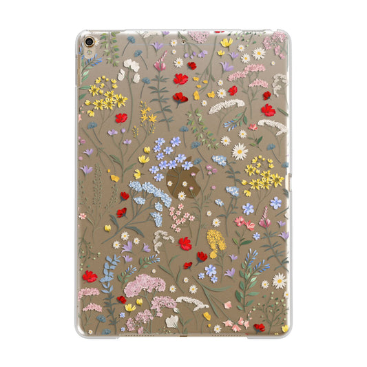 Wild Flowers Apple iPad Gold Case