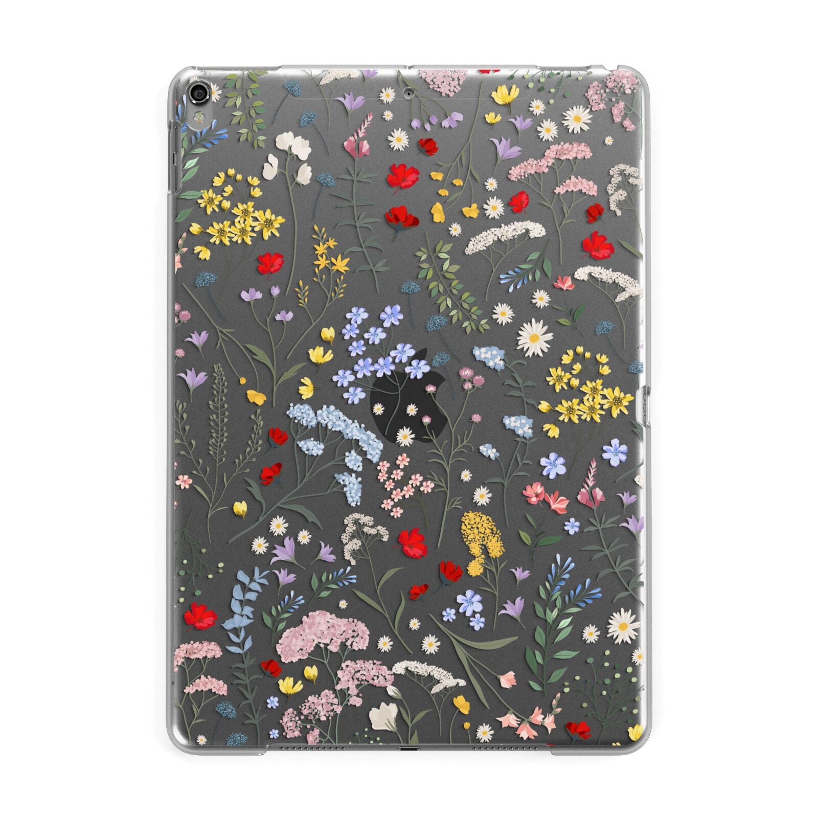 Wild Flowers Apple iPad Grey Case