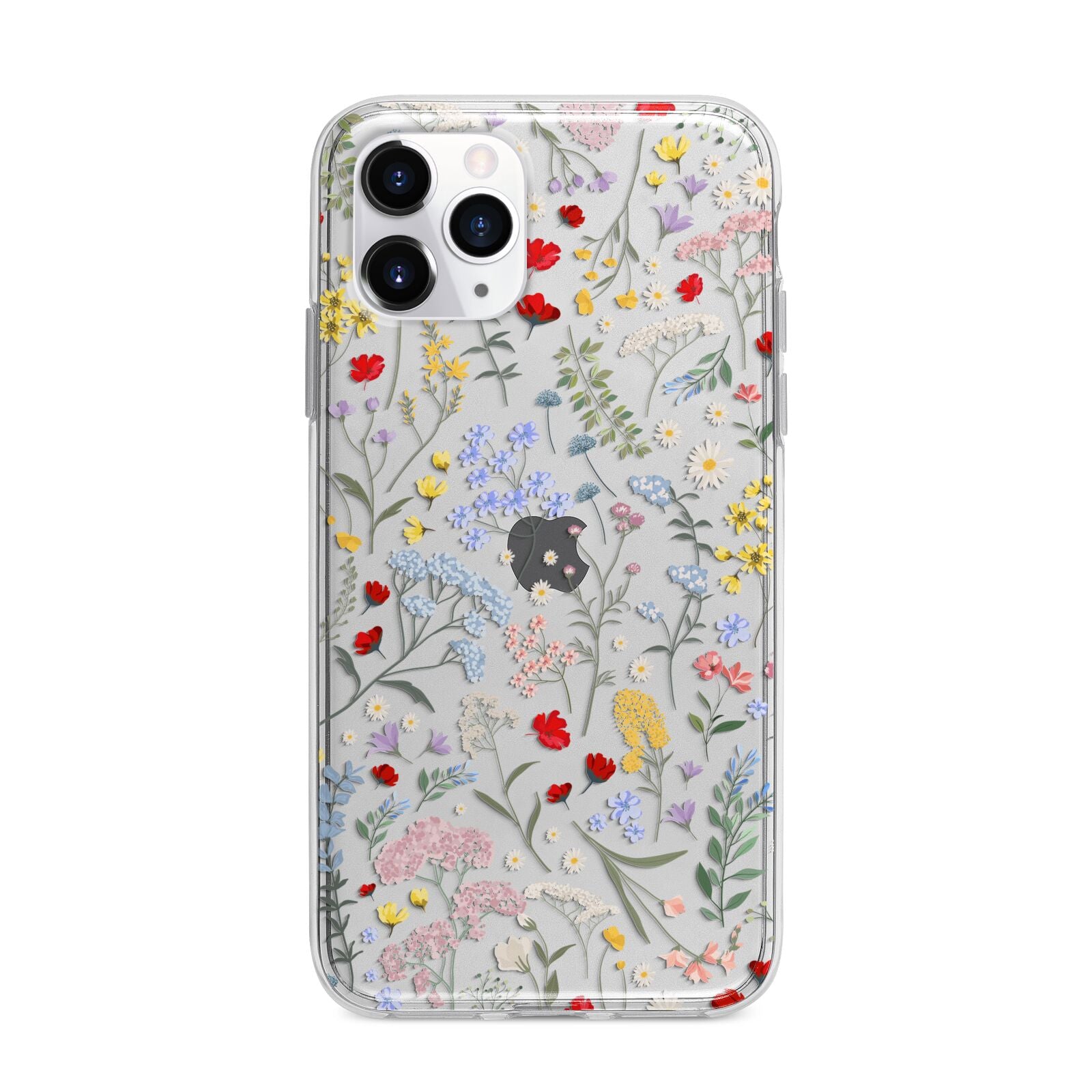 Wild Flowers Apple iPhone 11 Pro in Silver with Bumper Case