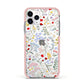 Wild Flowers Apple iPhone 11 Pro in Silver with Pink Impact Case