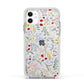 Wild Flowers Apple iPhone 11 in White with White Impact Case