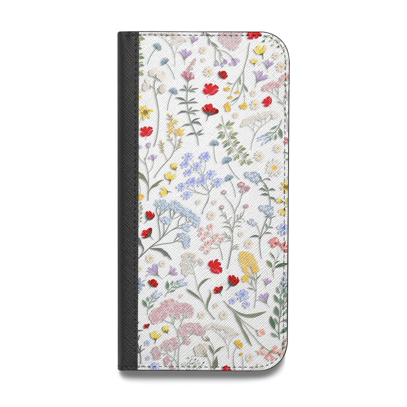 Wild Flowers Vegan Leather Flip Samsung Case