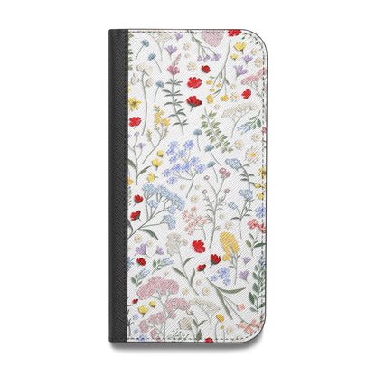 Wild Flowers Vegan Leather Flip Samsung Case
