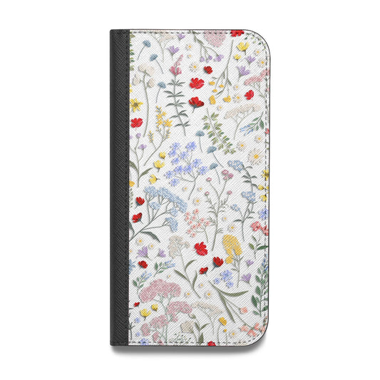 Wild Flowers Vegan Leather Flip Samsung Case